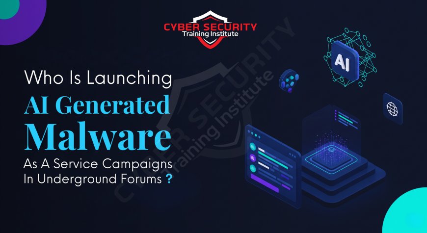 Who Is Launching AI-Generated Malware-as-a-Service Campaigns in Underground Forums?