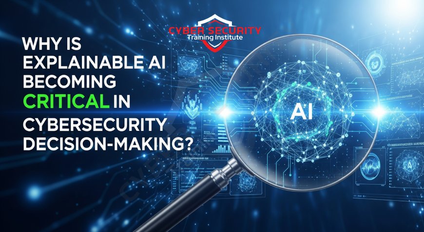Why Is Explainable AI Becoming Critical in Cybersecurity Decision-Making?