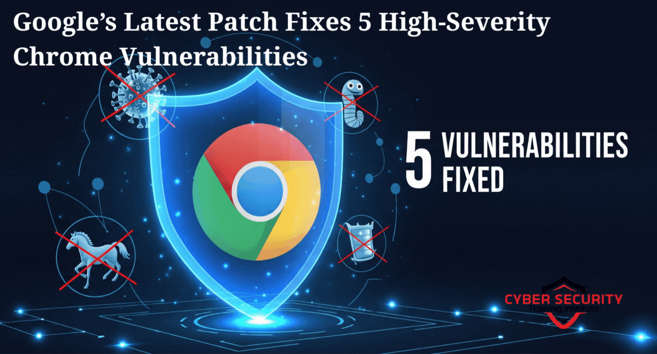Google’s Latest Patch Fixes 5 High-Severity Chrome Vulnerabilities