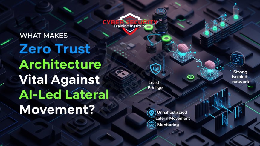 What Makes Zero Trust Architecture Vital Against AI-Led Lateral Movement?