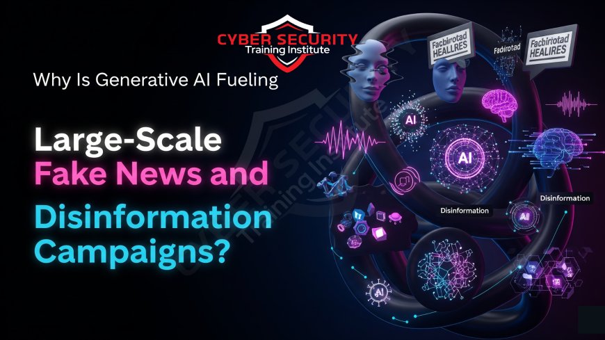 Why Is Generative AI Fueling Large-Scale Fake News and Disinformation Campaigns?