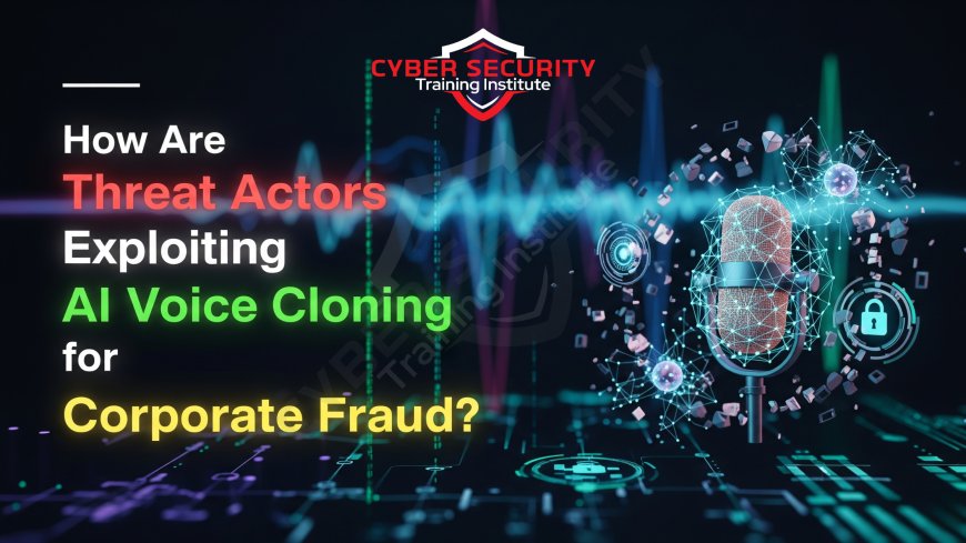 How Are Threat Actors Exploiting AI Voice Cloning for Corporate Fraud?