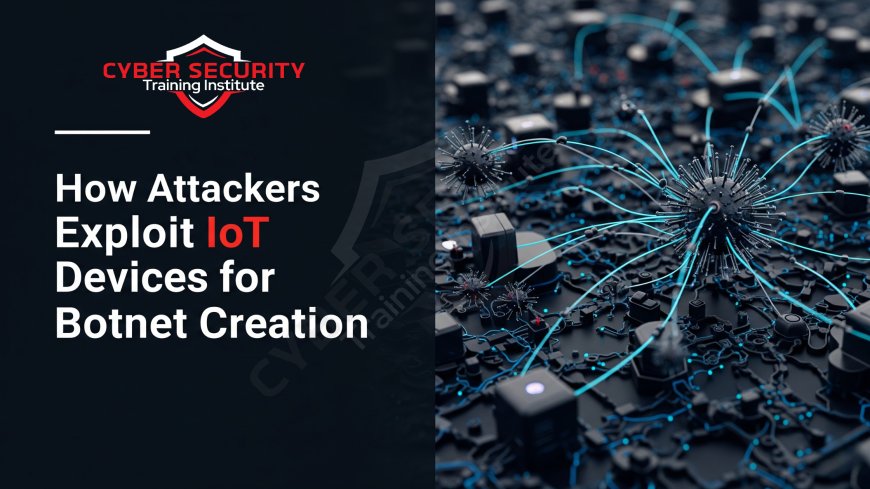 How Attackers Exploit IoT Devices for Botnet Creation